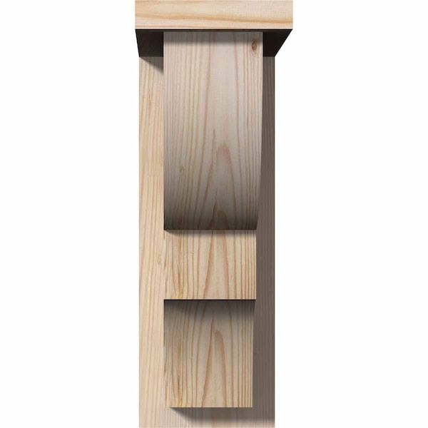 Ridgewood Smooth Corbel W/Backplate, Douglas Fir, 5 1/2W X 12D X 16H